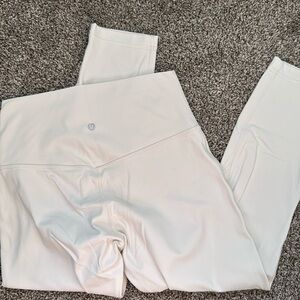 Lululemon - Bone crop leggings sz 8